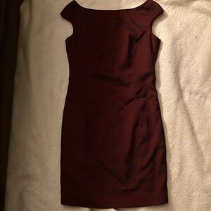 Laundry By Shelli Segal Red Sheath Mini Dress Sleeveless Bateau